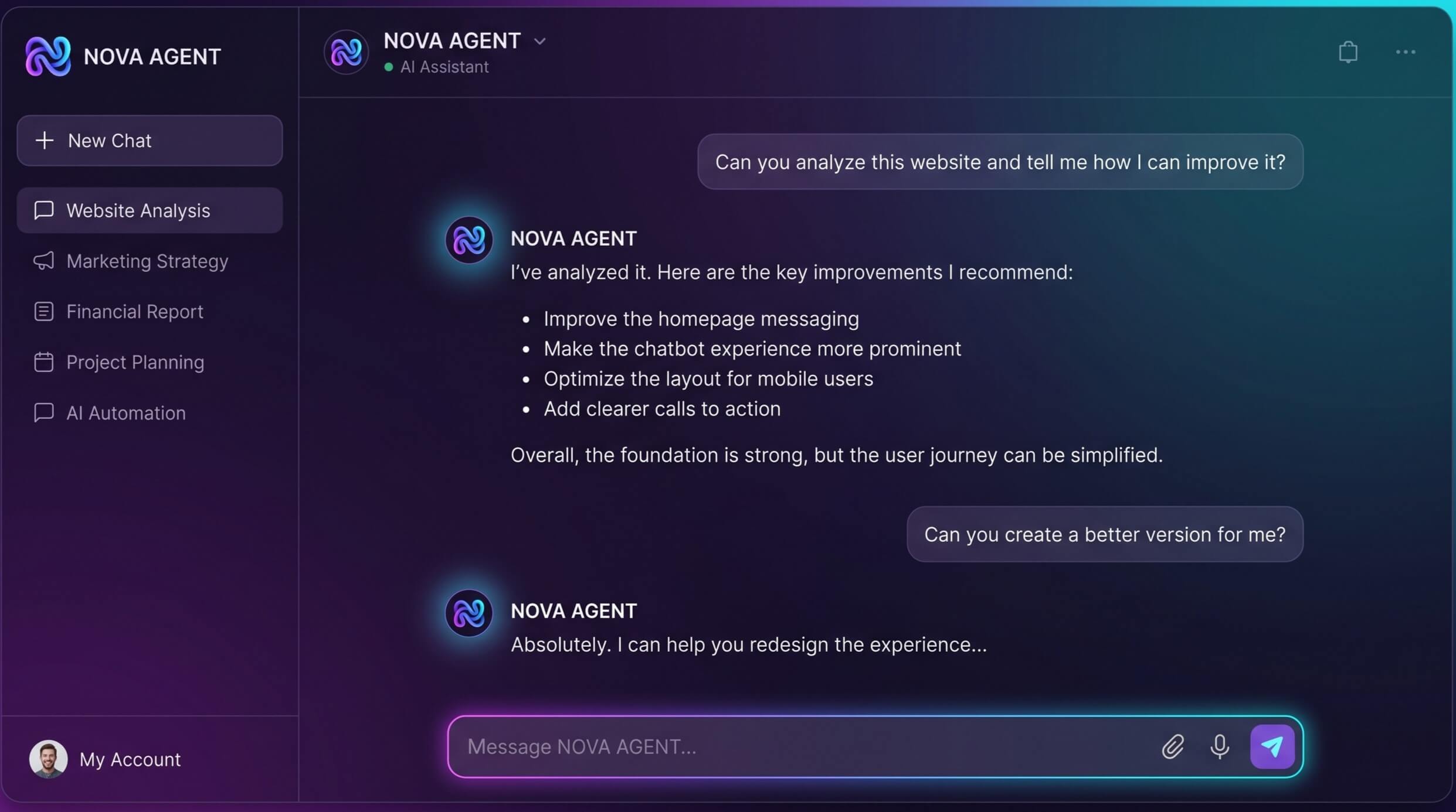 NOVA AGENT gives you 400+ AI models for free. Your intelligent AI Agent ready to get things done.